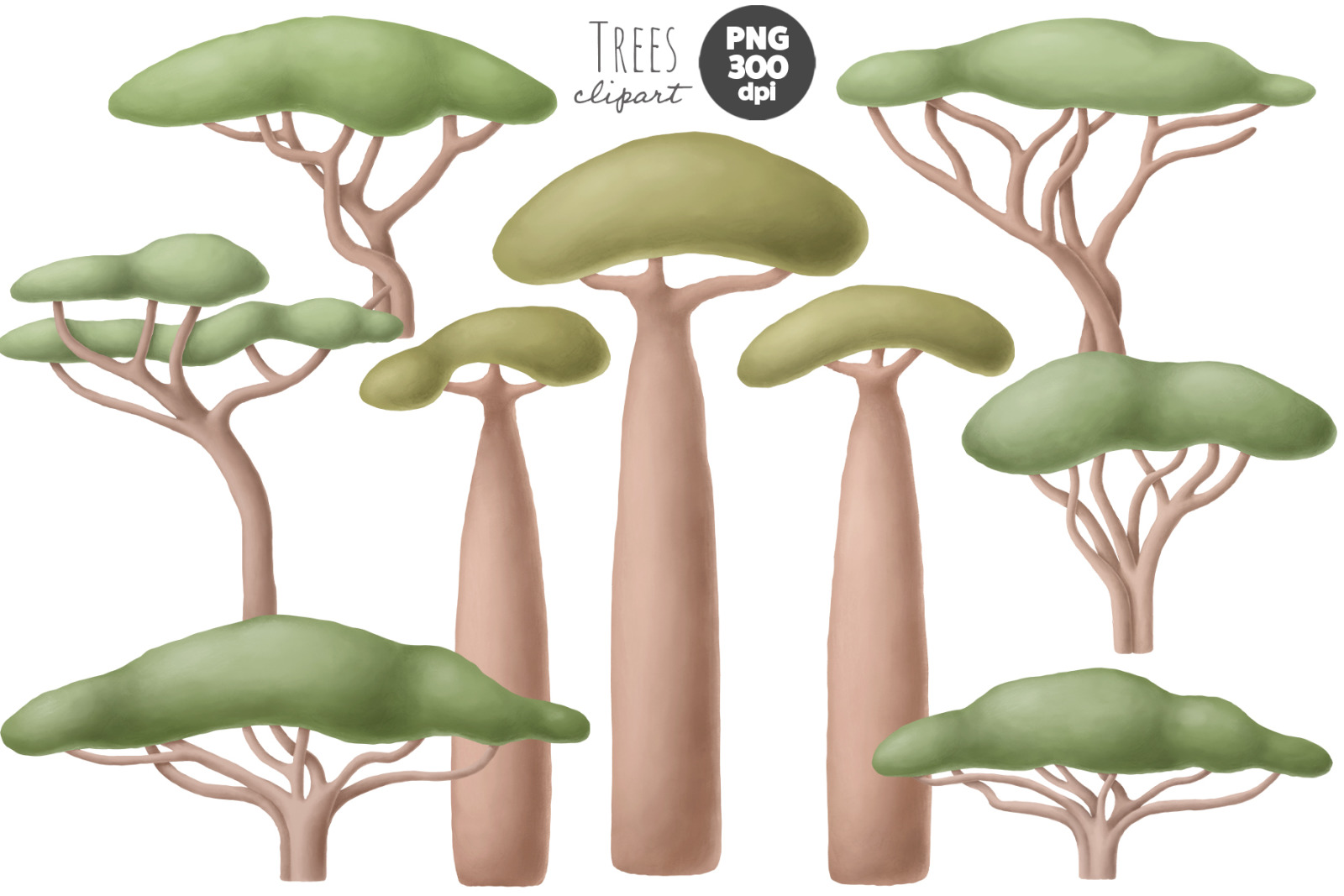 Little Safari clipart set Little Safari clipart set