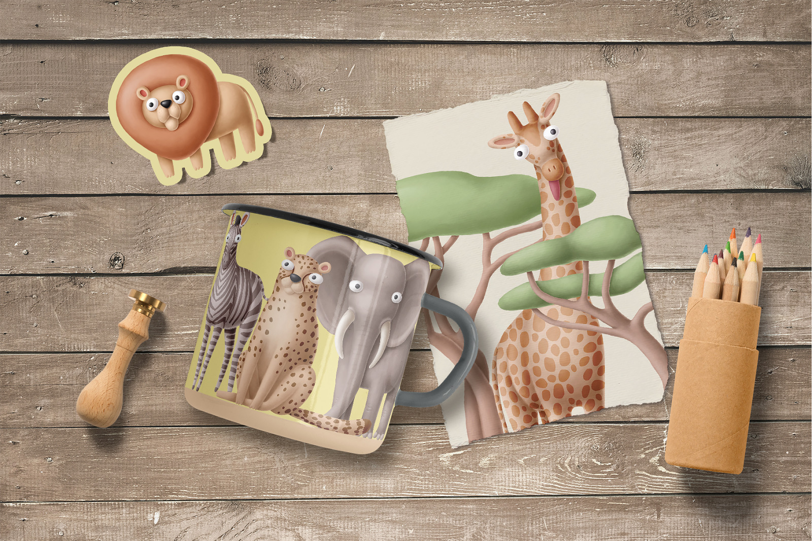 Little Safari clipart set