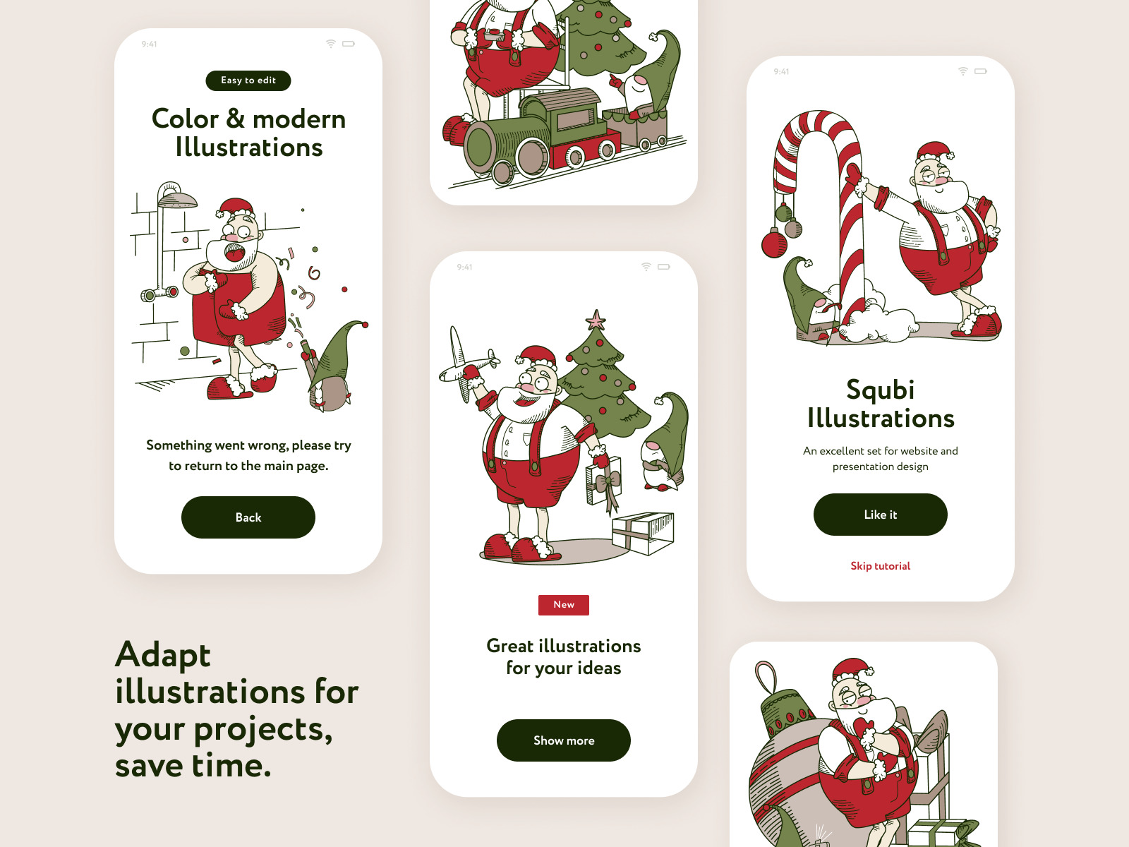 Merlty Santa Illustrations Merlty Santa Illustrations