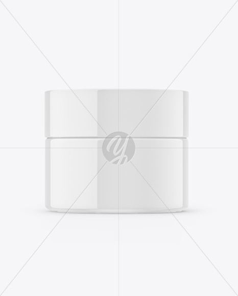 Glossy Cream Jar Mockup