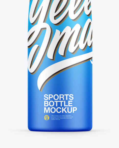 Matte Sports Bottle Mockup