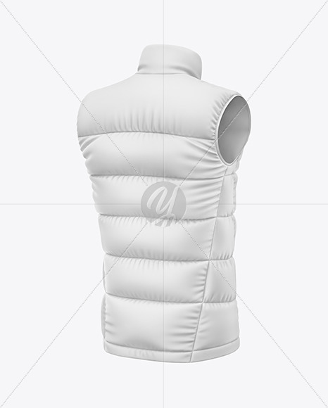 Matte Down Vest Mockup