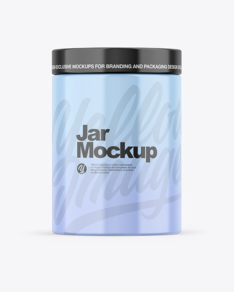 Glossy Jar Mockup - Body cream jar