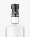 Clear Glass Vodka Bottle Mockup