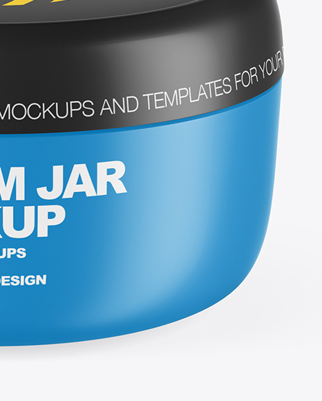 Matte Cream Jar Mockup