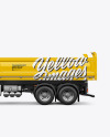 Tipper Truck Mockup - Side View