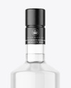 Clear Glass Vodka Bottle Mockup