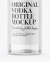 Clear Glass Vodka Bottle Mockup