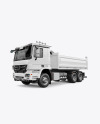 Tipper Truck Mockup - Half Side View