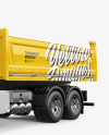 Tipper Truck Mockup - Half Side View