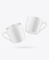 Two Glossy Mugs Mockup