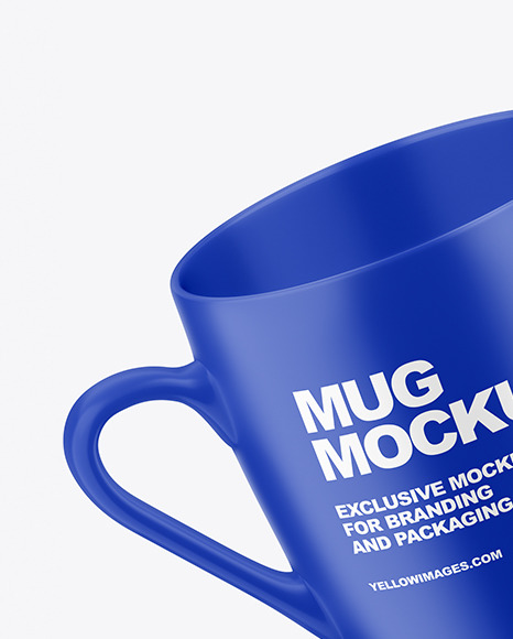 Two Matte Mugs Mockup