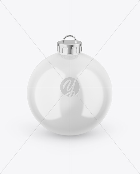 Glossy Christmas Ball Mockup