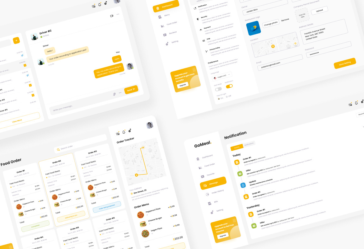 GoMeal - Simple Neat Online Food Delivery Admin Dashboard GoMeal - Simple Neat Online Food Delivery Admin Dashboard