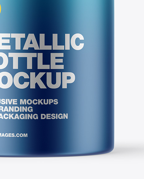 Metallized Bottle Mockup