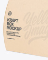 Kraft Curved Box w/ Handle Mockup