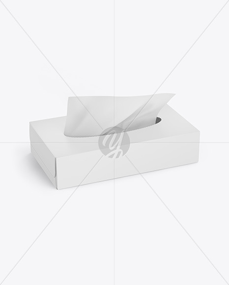 Paper Box w/ Wipes Mockup