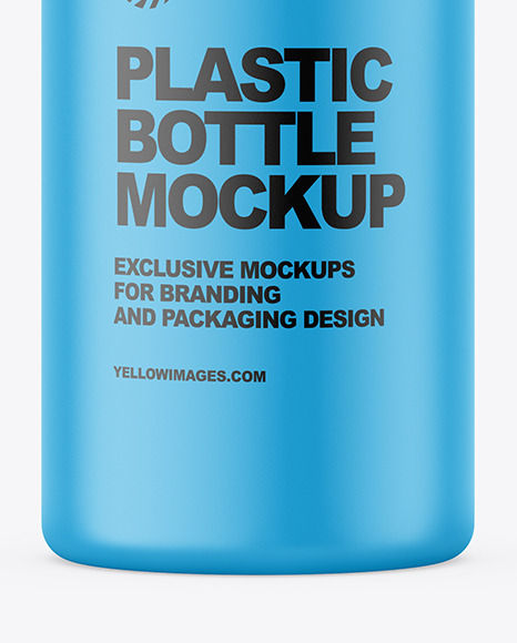 Matte Plastic Bottle Mockup