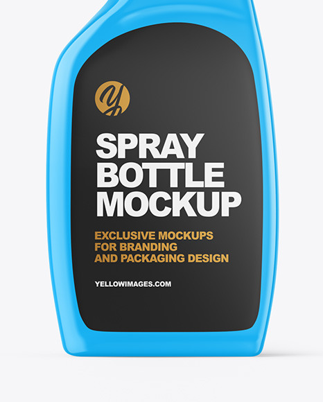 Glossy Spray Bottle Mockup Glossy Spray Bottle Mockup