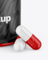 Glossy Pills Jar Mockup