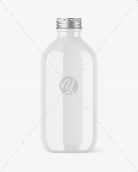 Glossy Bottle Mockup