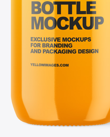 Glossy Bottle Mockup