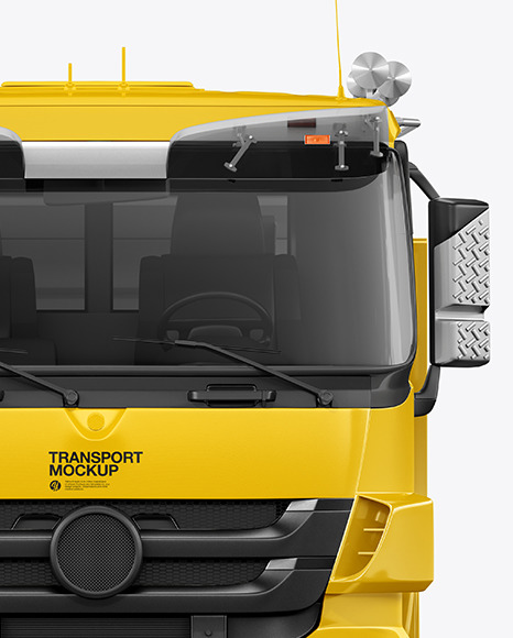 Tipper Truck Mockup - Front View