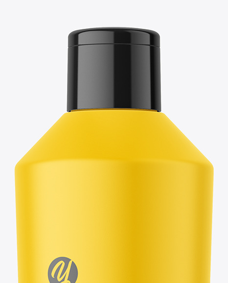 Matte Plastic Bottle Mockup