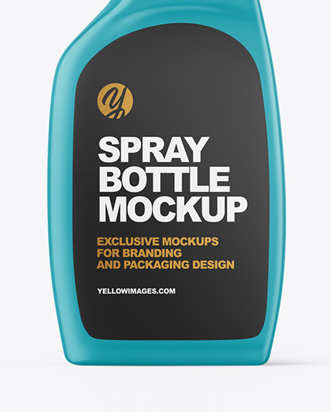 Matte Spray Bottle Mockup