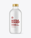 Frosted Glass Bottle Mockup