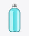 Clear Glass Bottle w/ Color Liquid Mockup