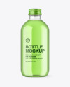 Clear Glass Bottle w/ Color Liquid Mockup