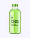 Clear Glass Bottle w/ Color Liquid Mockup