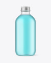 Frosted Glass Bottle w/ Color Liquid Mockup