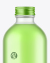 Frosted Glass Bottle w/ Color Liquid Mockup