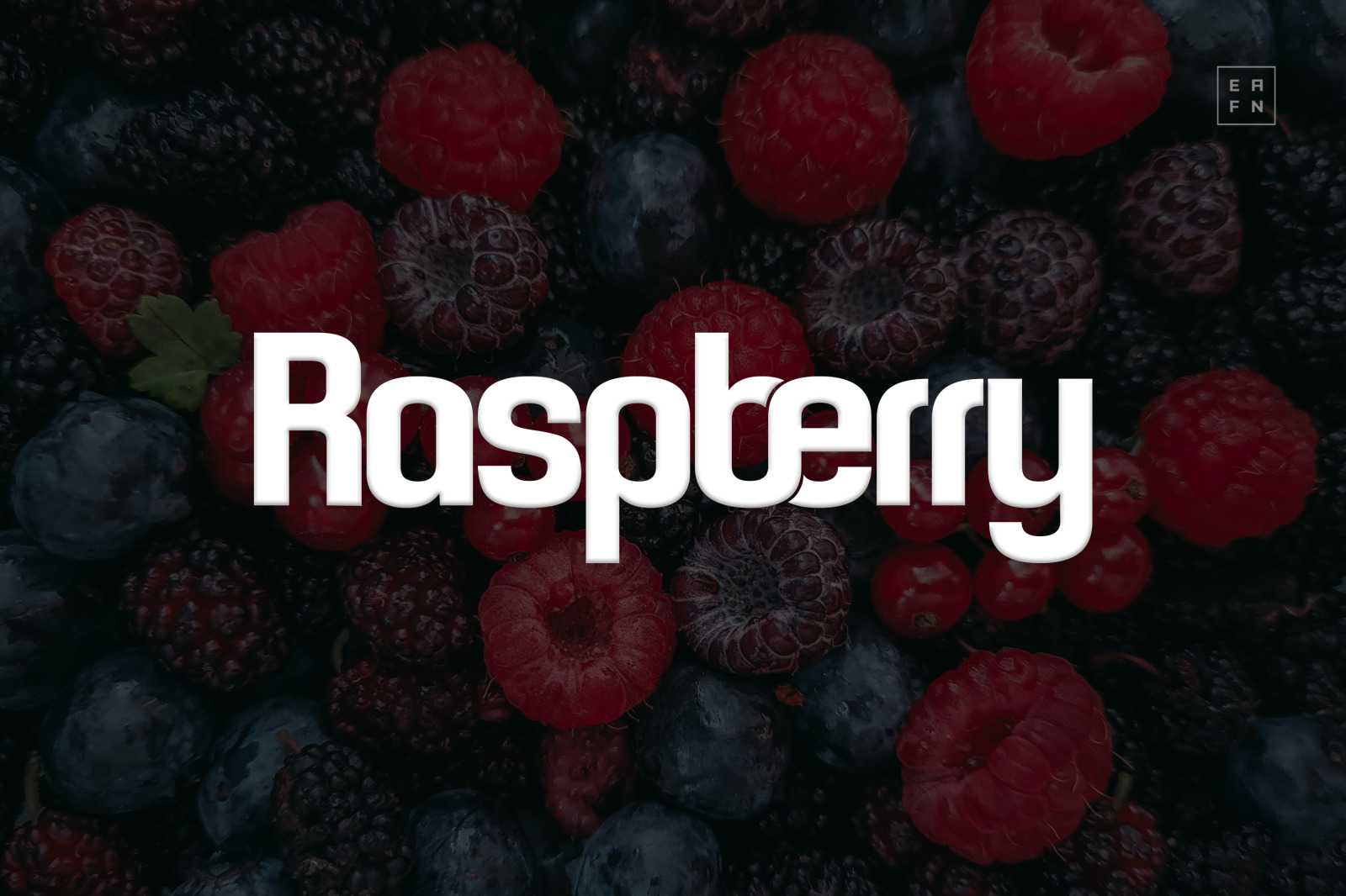 Raspberry Font