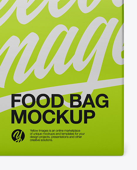 Metallized Paper Food Bag Mockup