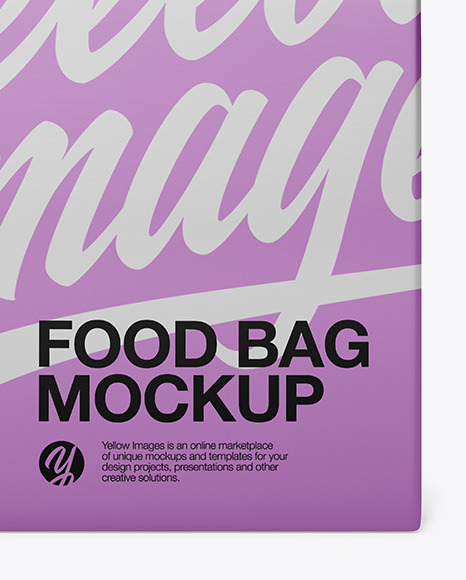 Metallized Paper Food Bag Mockup