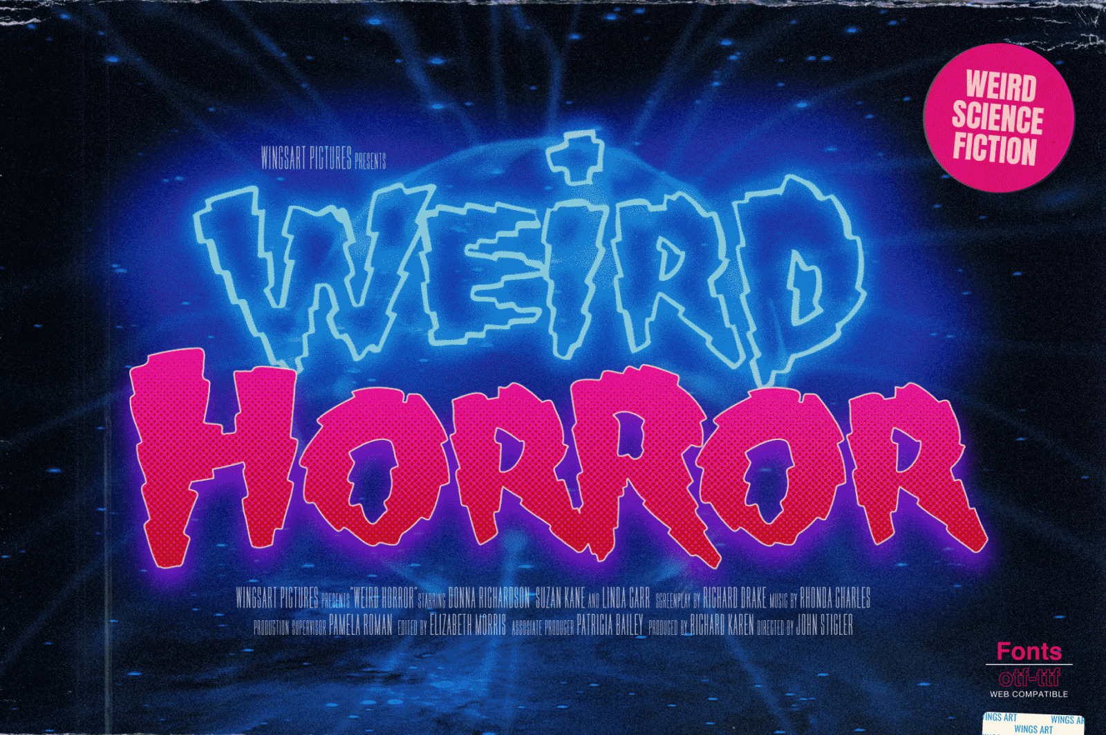 Shock Block: An Electrifying Retro Neon Font Shock Block: An Electrifying Retro Neon Font