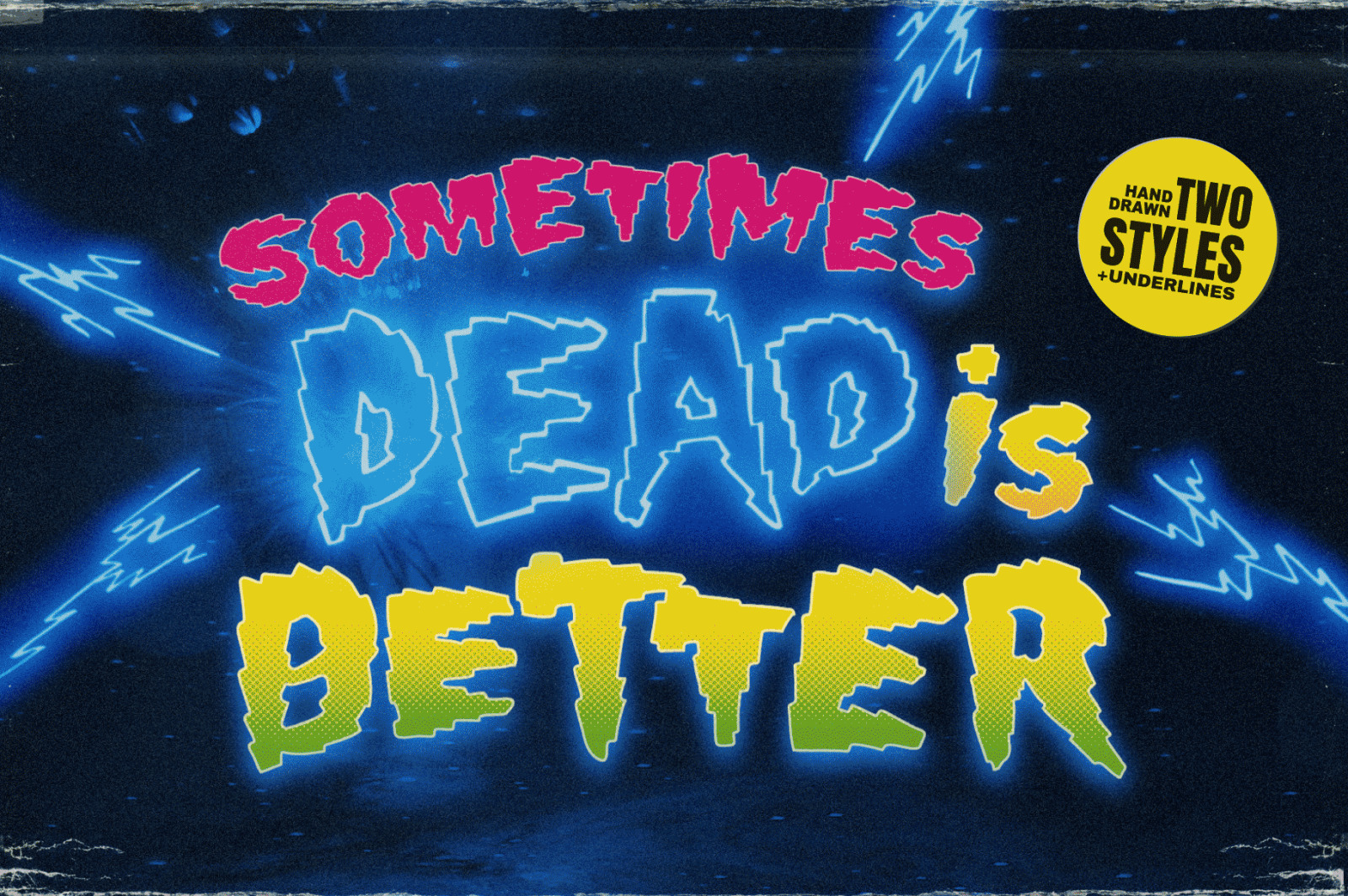 Shock Block: An Electrifying Retro Neon Font Shock Block: An Electrifying Retro Neon Font