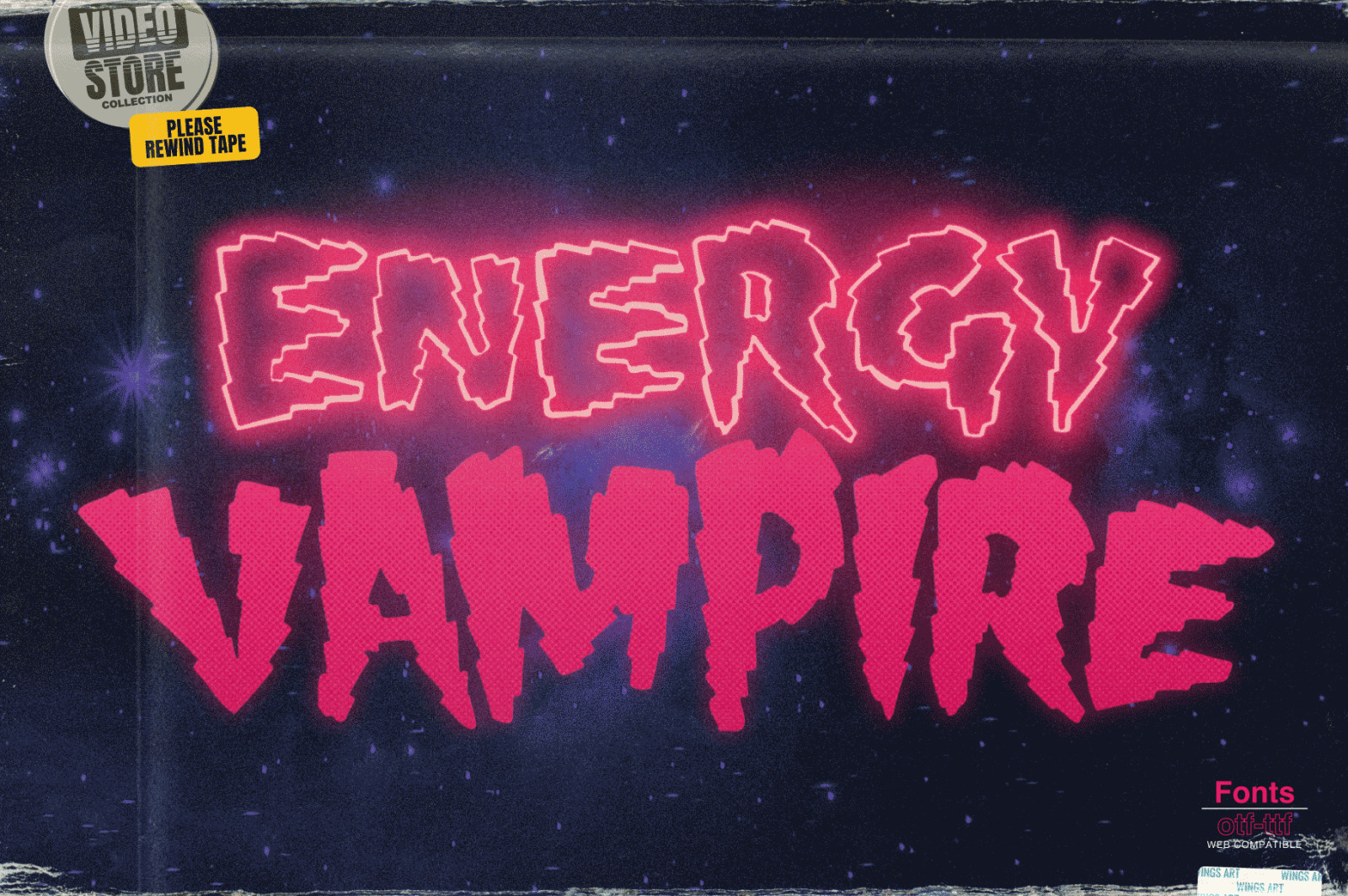 Shock Block: An Electrifying Retro Neon Font Shock Block: An Electrifying Retro Neon Font