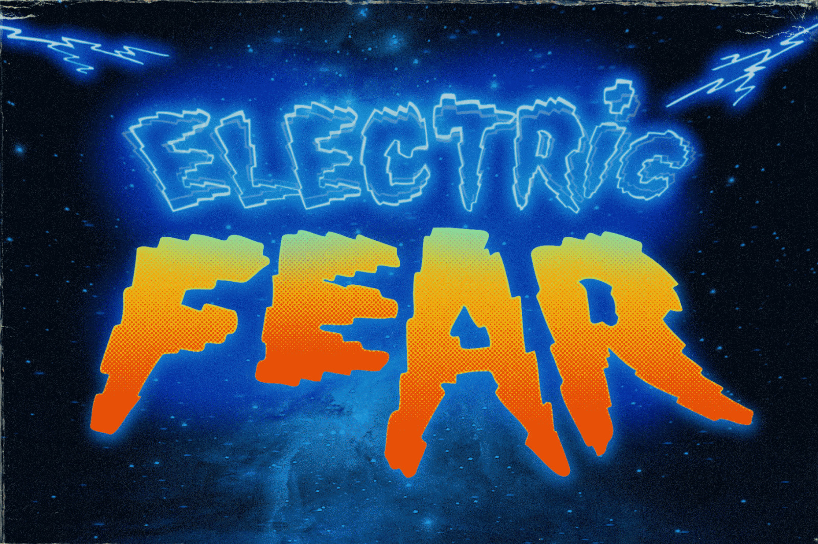 Shock Block: An Electrifying Retro Neon Font Shock Block: An Electrifying Retro Neon Font