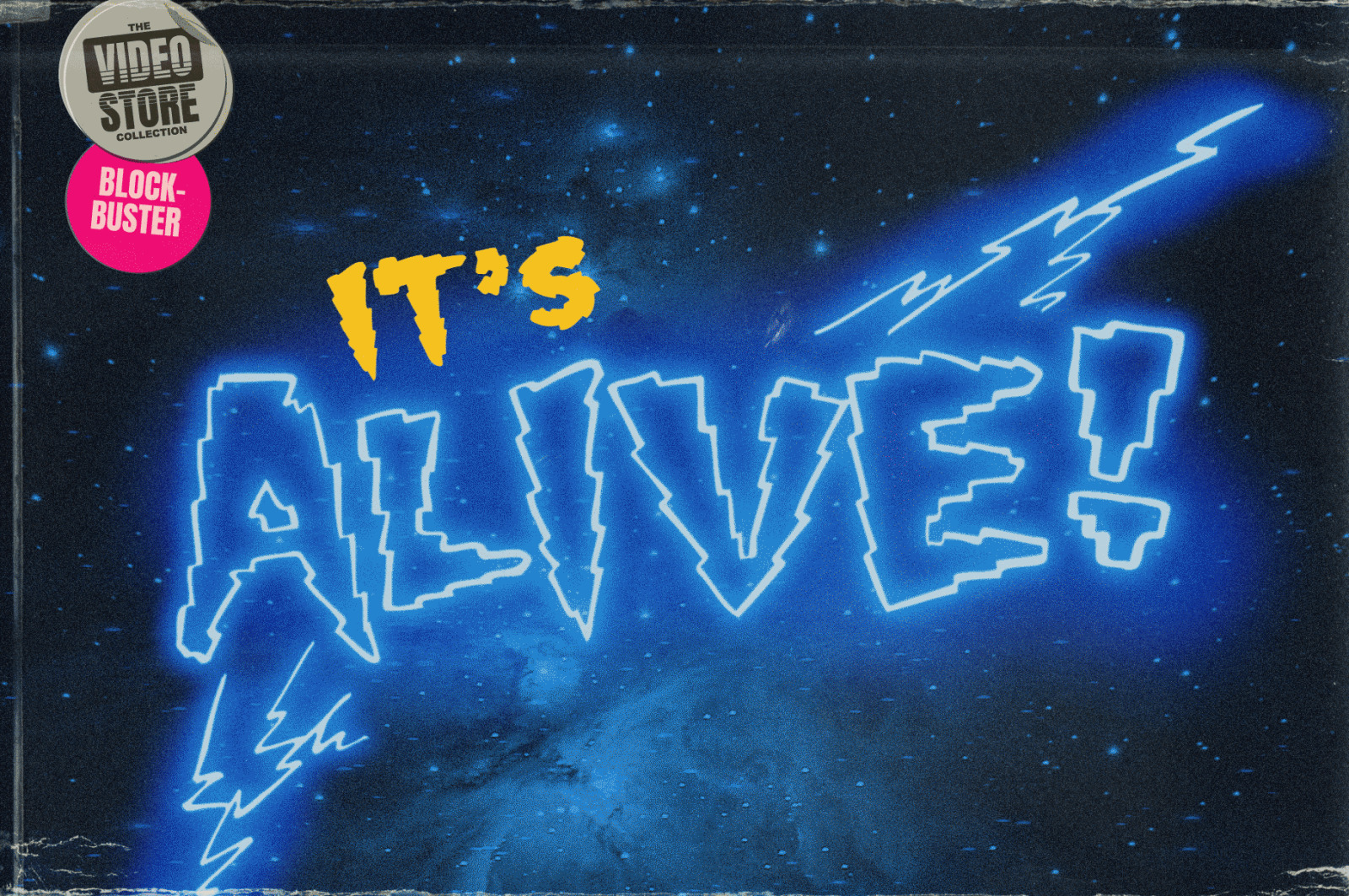 Shock Block: An Electrifying Retro Neon Font Shock Block: An Electrifying Retro Neon Font