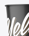 Matte Plastic Coffee Cup Mockup