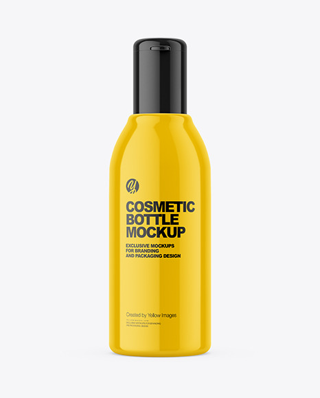 Glossy Plastic Bottle Mockup - Hair bottle mockup