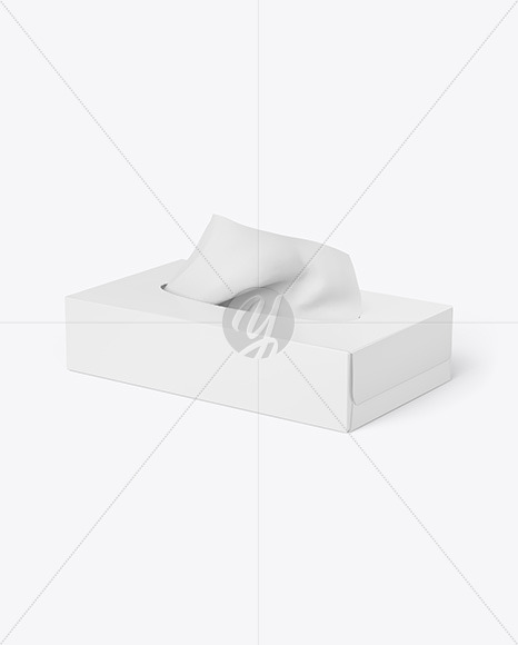 Paper Box w/ Wipes Mockup