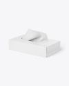 Paper Box w/ Wipes Mockup