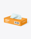 Paper Box w/ Wipes Mockup