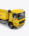 Tipper Truck Mockup - Half Side View