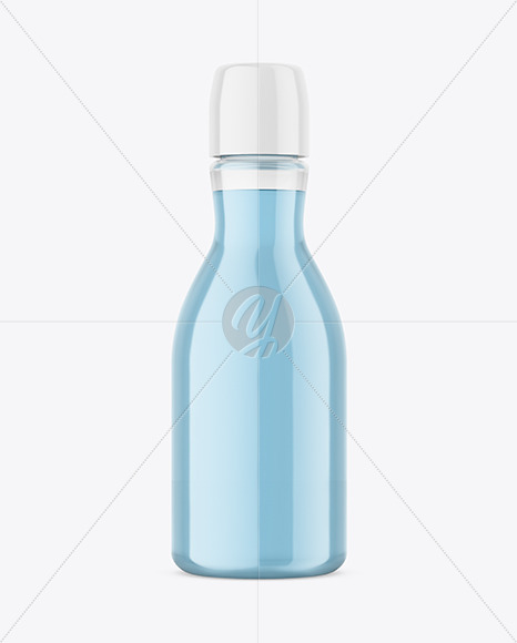 Clear Plastic Pharmacy Bottle Mockup